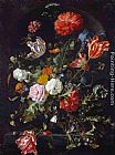 Jan Davidsz De Heem Canvas Paintings - Flower Piece